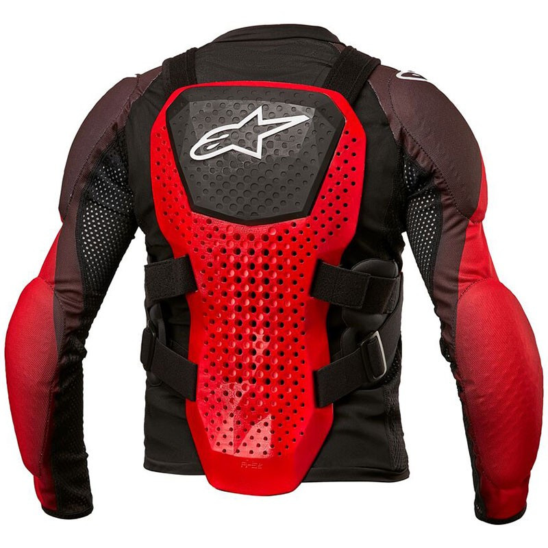 Giacca Protettiva Alpinestars Bionic Tech Youth - Nero/Rosso, Taglia L/XL