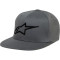 ALPINESTARS AGELESS FLATBILL HAT - Modell Anthrazit/Schwarz