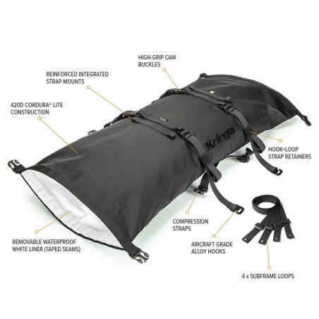 KRIEGA ROLLPACK 40 LITROS MULTICAM BLACK