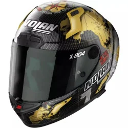 NOLAN X-804 RS ULTRA CARBONO CHECA GOLD 25