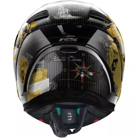 NOLAN X-804 RS ULTRA CARBON CHECA GOLD 25