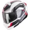 SCORPION EXO-930 EVO SIKON - Modelo WHITE MATT/BLACK/RED