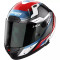 NOLAN X-804 RS ULTRA CARBONO MAVEN - Modell 16-CARBON WEISS-ROT-BLAU