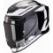SCORPION EXO-R1 EVO AIR BLAZE - Modèle BLACK/WHITE
