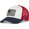 ALPINESTARS FLAG SNAPBACK HAT - Modell 2074-HVIT/MARINEBLÅ/RØD