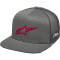 ALPINESTARS 3D AGELESS TRUCKER HAT - Model 1135-GRÅ/RØD