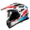 LS2 MX702 PIONEER II NAMIB - Modello BIANCO BLU ROSSO