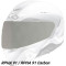 HJC PANTALLA HJ-37 IRIDIUM - Model PLATA IRIDI