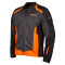 KLIM INDUKTIONSJAKKE - Model SORT-STRIKE ORANGE