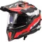 LS2 MX701 EXPLORER CARBONO TRICK - Modello BIANCO/ROSSO
