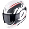 SCORPION EXO-TECH EVO FURIO - Modell WEISS MATT/SCHWARZ/ROT