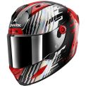 SHARK AERON EDGY - Modello CARBONIO/ROSSO/CROMO