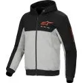 ALPINESTARS CHROME V2 SPORT HOODIE - Modèle 1473-BLK BLK RED FL