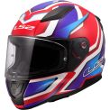 LS2 FF353 RAPID II FLITZ - Modèle WHITE BLUE RED