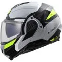 LS2 FF910 ADVANT II TRIPLE - Modelo LIGHT/GREY H-V YELLOW