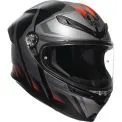 AGV K6 S KARVE MATE - Modell SCHWARZ/GRAU/ROT