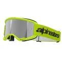 ALPINESTARS VISION 3 WORDMARK - Modelo 5299-YELLOW-FLUOR MIRROR/SILVER