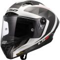LS2 FF805 THUNDER KARBON GP AERO RAUTE - Model BIAŁY/SZARY