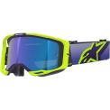 ALPINESTARS VISION 8 KORP - Modell 3161 LILA/GUL FLUO/SPEGLA BLÅ