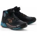 ALPINESTARS CR-X DRYSTAR - Modelo 1649-BLACK PETROL ORANGE FLUO