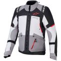 ALPINESTARS ANDES V4 DRYSTAR JACKET - Model 9141-DK GRAY ICE GRAY BK BRIGHT RED