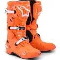 ALPINESTARS TECH 10 SUPERVENTED - Modello 4512-ORNG FL BL BIANCO