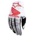 ALPINESTARS HONDA RADAR GLOVES - Modello 2030-Bianco Nero BRT Rosso