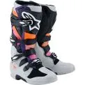 ALPINESTARS TECH 7 2025 - Modelo 1594-BLK LGHT GRY ORNG FL MAGENTA