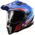 LS2 MX701 EXPLORER HPFC HEXA - Modelo WHITE BLUE RED