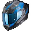 SCORPION EXO-1500 CARBON AIR PLATTED - Modèle BLACK/BLUE