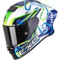 SCORPIONS EXO-R1 EVO II AIR CORNERING - Model WHITE/BLUE/GREEN