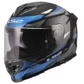 LS2 FF818 STORM III KOMAI - Modèle MATT BLACK/BLUE