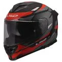 LS2 FF818 STORM III KOMAI - Modèle MATT BLACK/RED