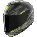 NOLAN X-904S ULTRA CARBON ROMBO - Modelo 349-CARBON/ANTHRACITE/GREEN IMPULSE