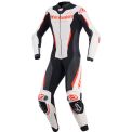 ALPINESTARS STELLA GP-R7 1 PEÇA - Modelo WHITE BLACK RED FLUO