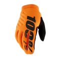 100% BRISKER RĘKAWICE 22 - Model POMARAŃCZOWY FLUO CZARNY