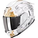 SCORPION EXO-1500 AIR APUS - Modell PEARL WHITE/GREY/GOLD