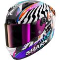 SHARK AERON HASTIGHET-FANCY - Modell KARBON/HVIT/ORANSJE