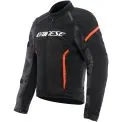 DAINESE AIR FRAME 3 TEX - Modell SVART SVART RÖD FLUO