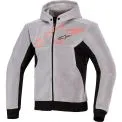 ALPINESTARS CHROME SUPERAIRFLOW HOODIE - Modelo 1196 BLK MD GRY RD F