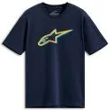 ALPINESTARS AGELESS SHADOW CSF TEE - Model 7032-MARINO/TARONJA